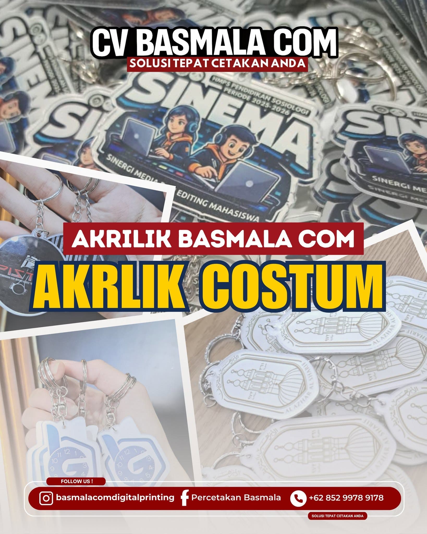 Produk akrilik custom