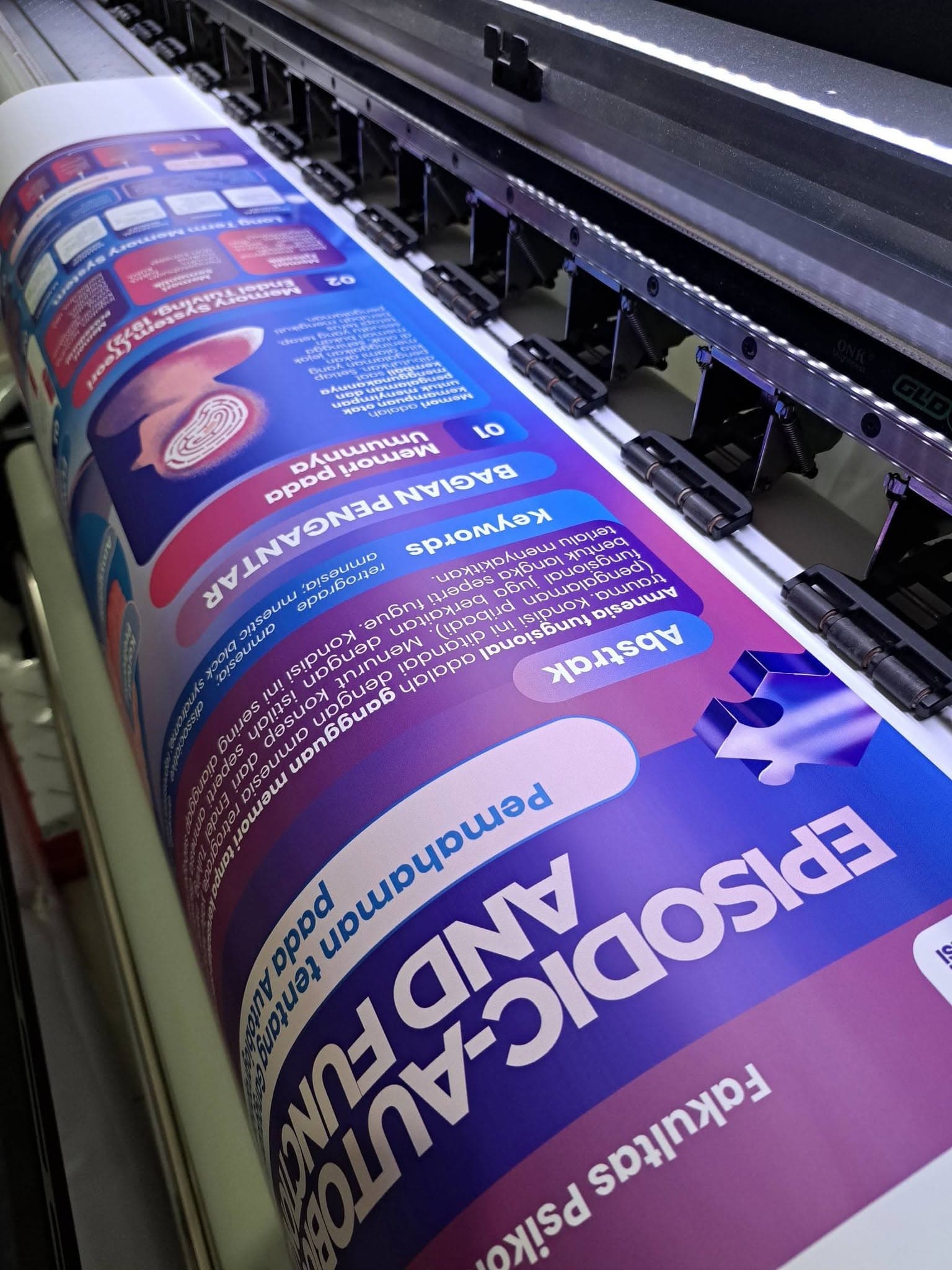 Proses cetak stiker meteran