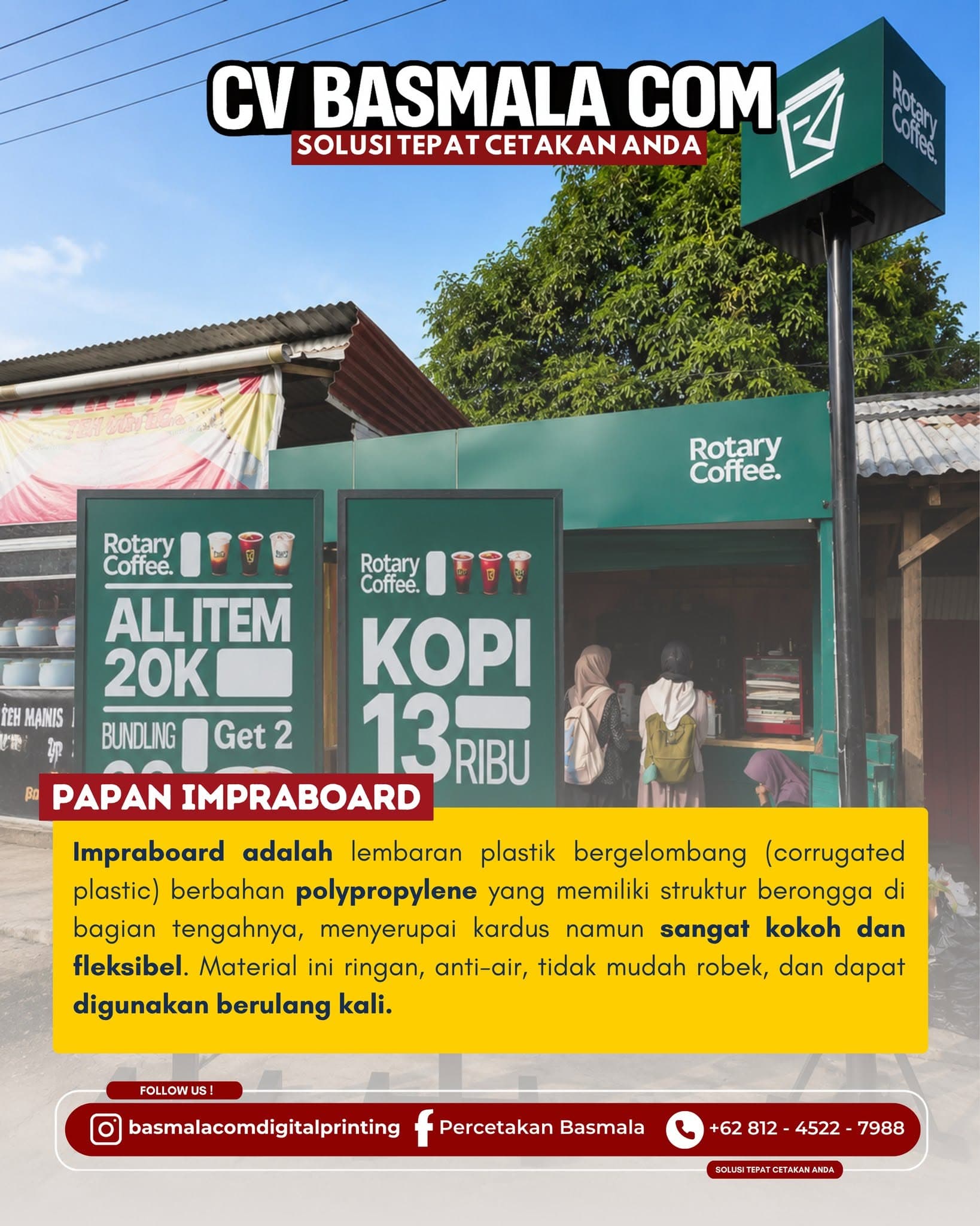 Spanduk promosi outdoor