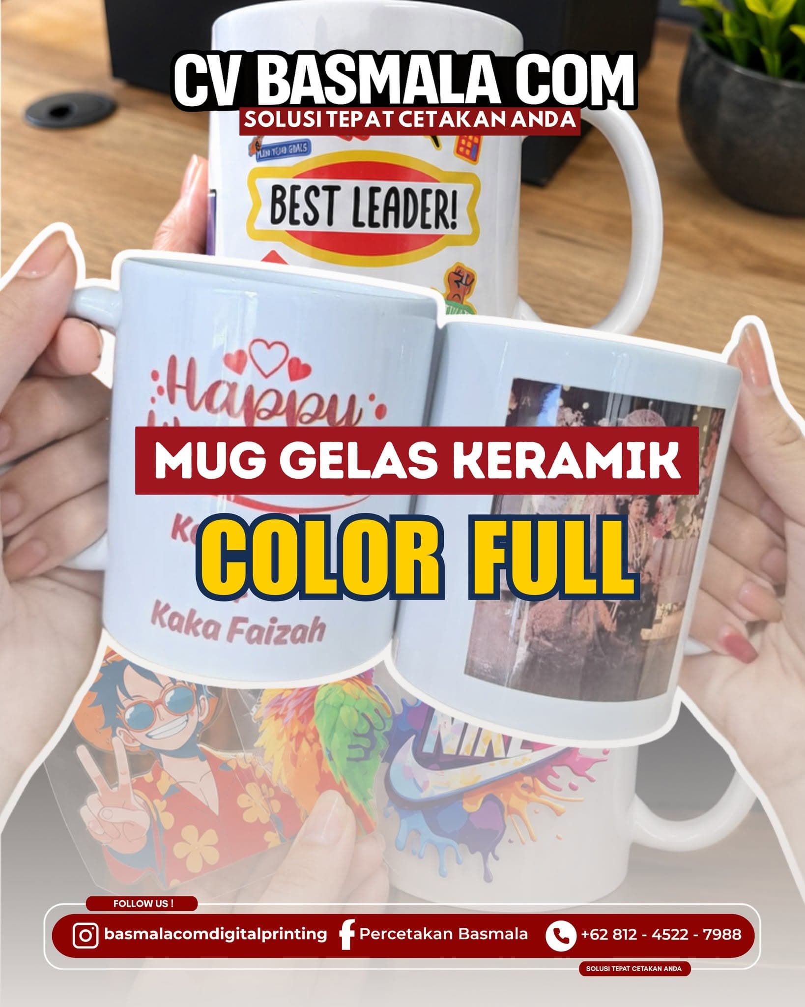 Mug Gelas Custom Basmala Com