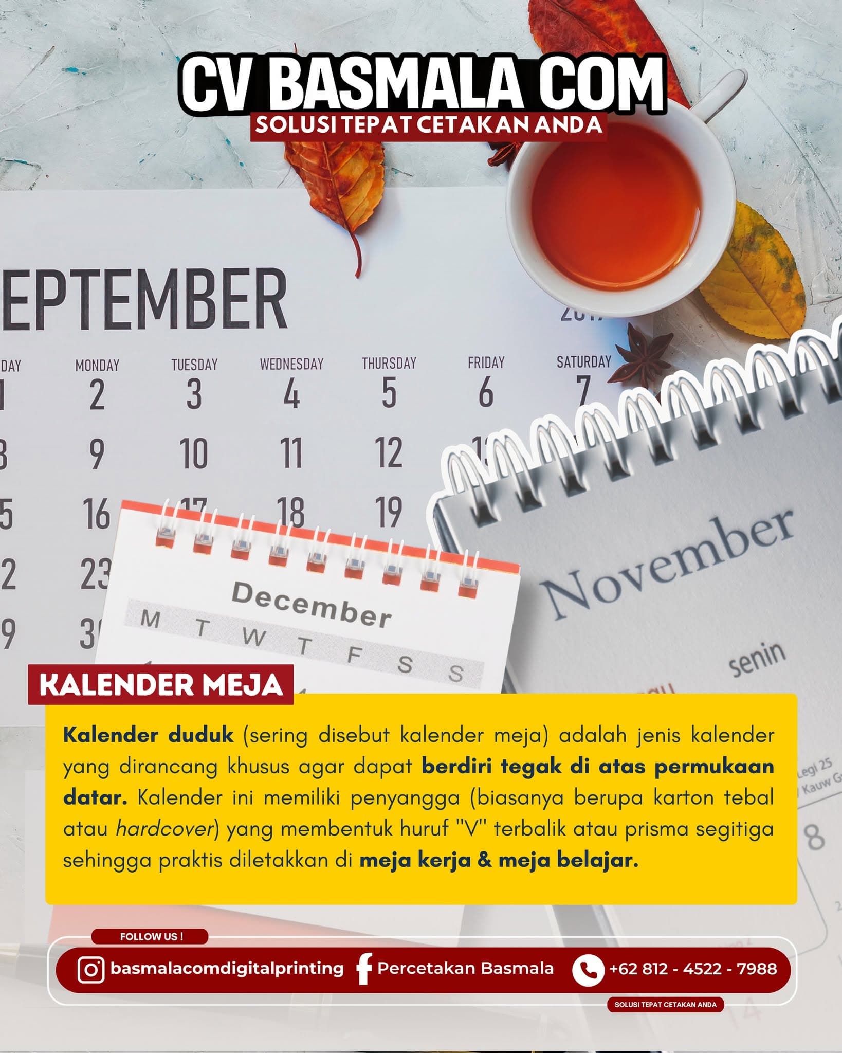 Kalender custom Basmala