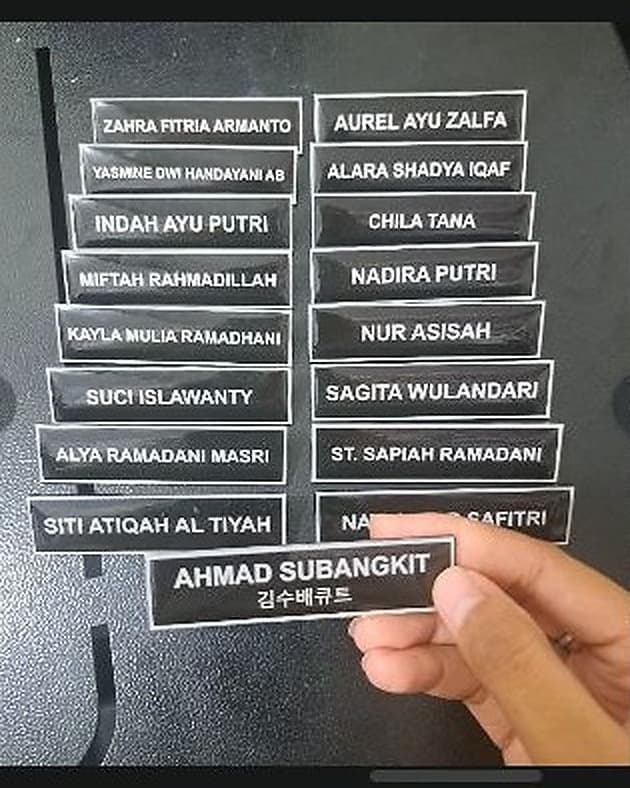 Name tag — foto 4 dari 5