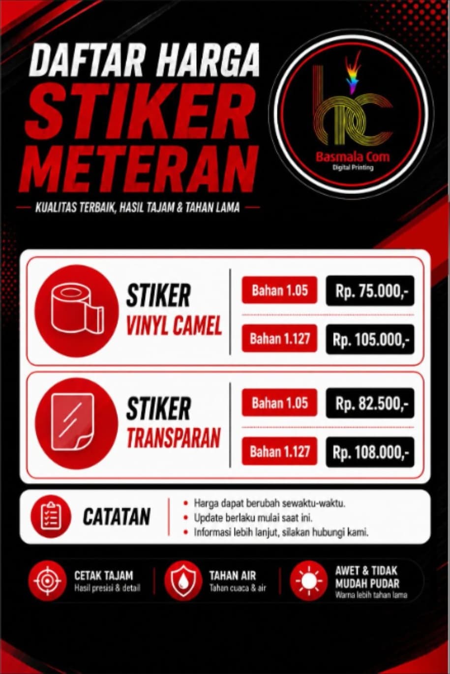 Stiker Meteran Camel — foto 1 dari 9