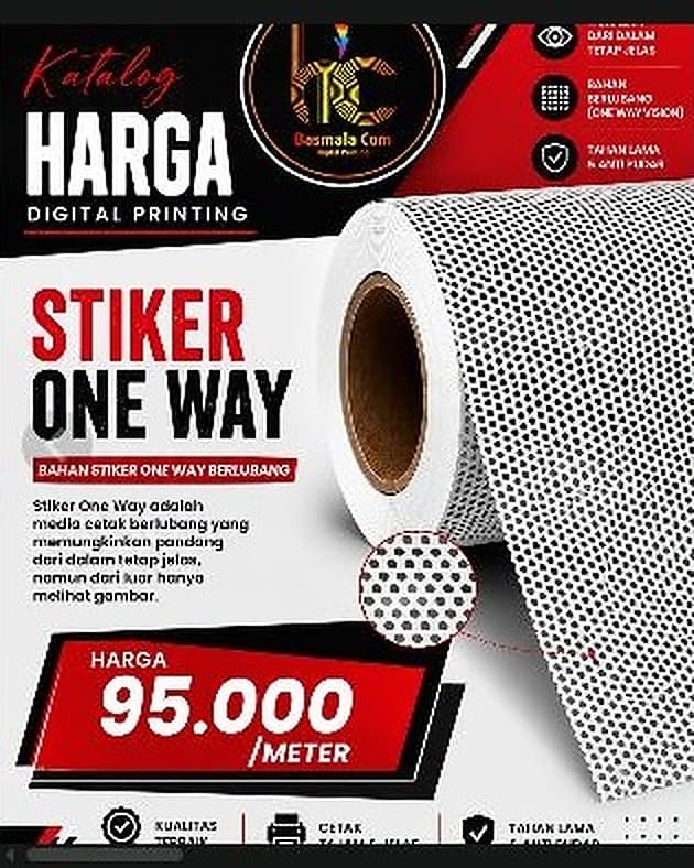 Stiker One Way — foto 1 dari 6