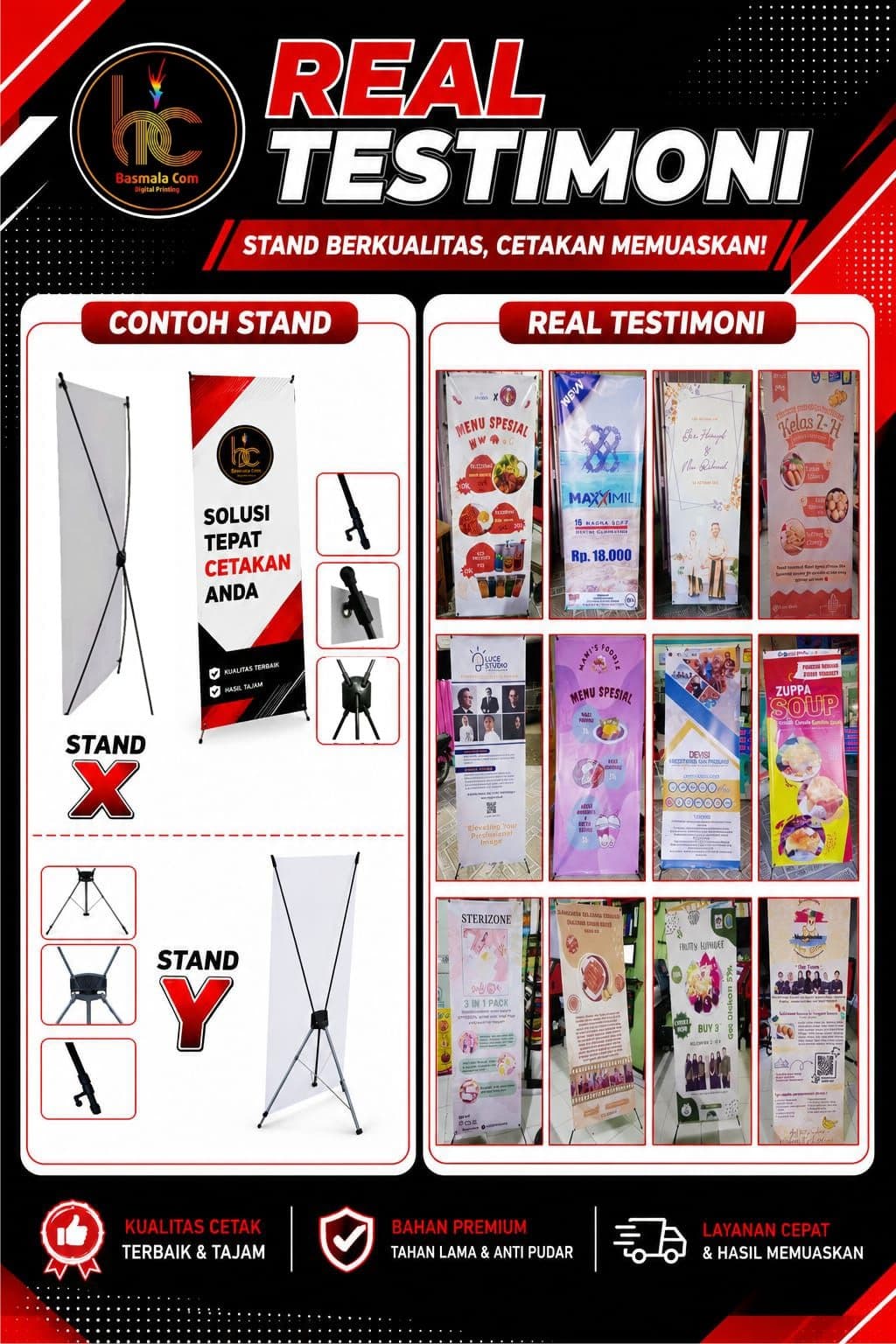 X Banner dan Y Banner Basmala Com