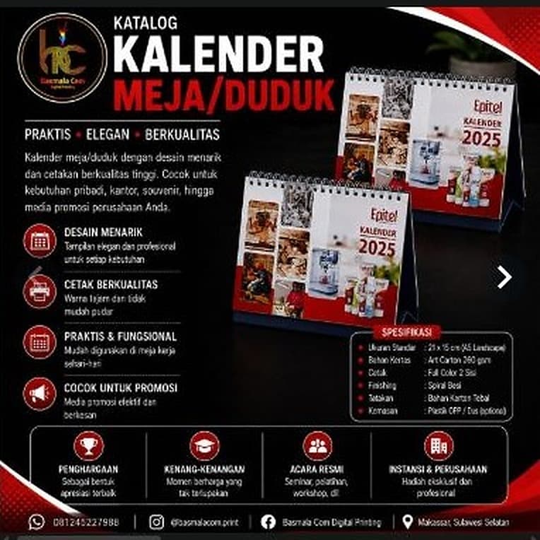 Kalender Duduk/Meja — foto 1 dari 4
