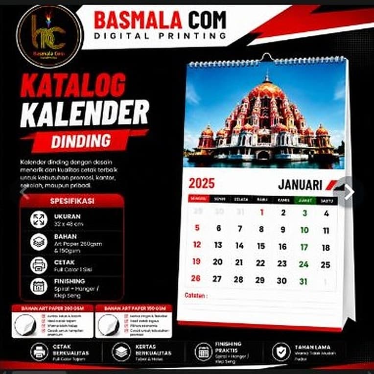 Kalender Gantung/Dinding — foto 1 dari 7