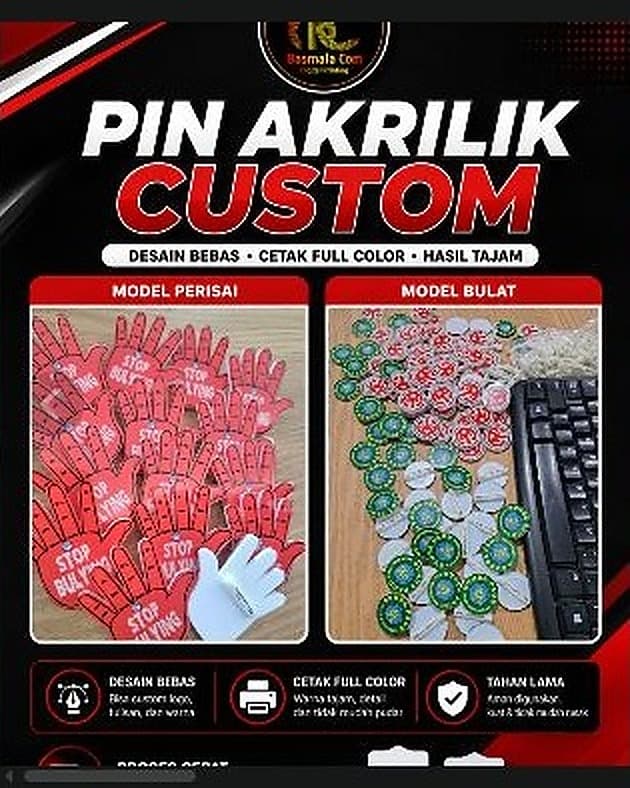 Pin Akrilik — foto 1 dari 5